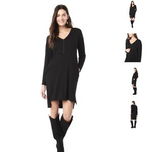 Loyalhana Farrah Zip Maternity Nursing Dress